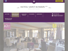 Tablet Screenshot of hotel-saint-romain.fr